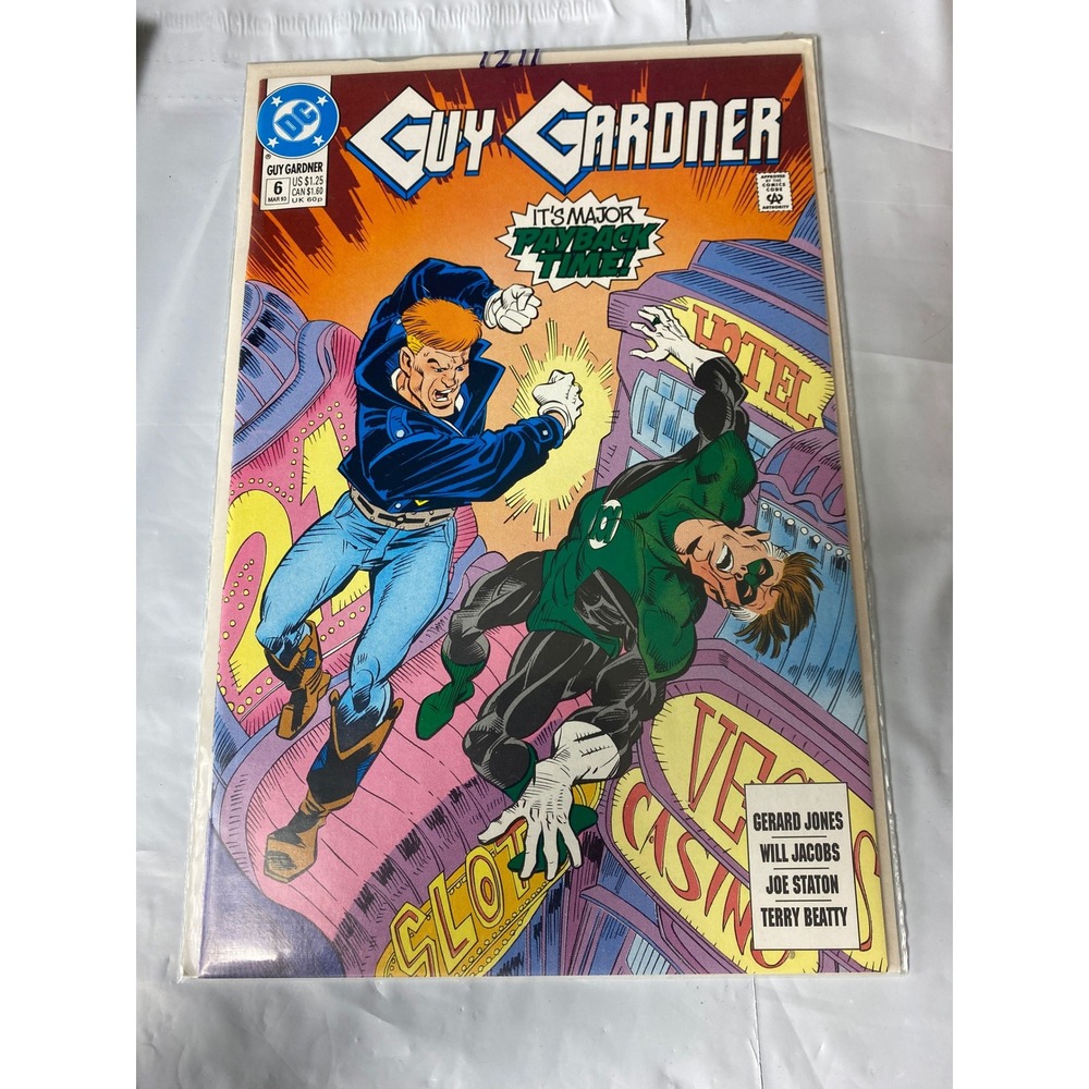 DC Comics Guy Gardner 6 March 1993 Green Lantern Hal Jordan Gerard Jones Staton